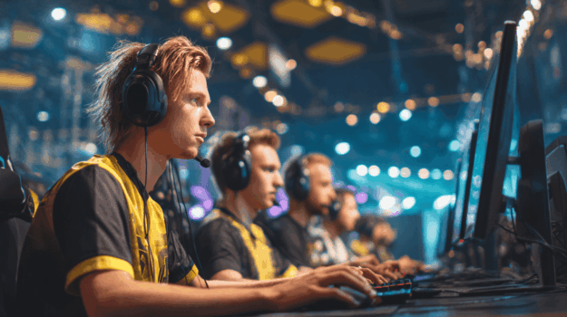 esports gamers playing meta
