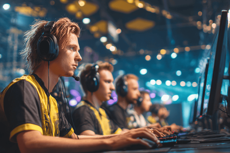 esports gamers playing meta