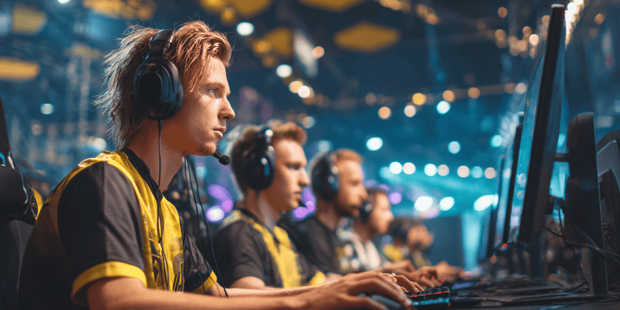 esports gamers playing meta