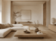 Japandi woonstijl in woonkamer